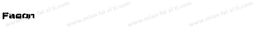 Facon英文字体   开源字体字体转换